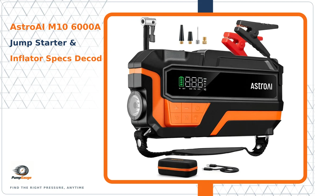 AstroAI M10 6000A Jump Starter & Inflator: Specs Decoded