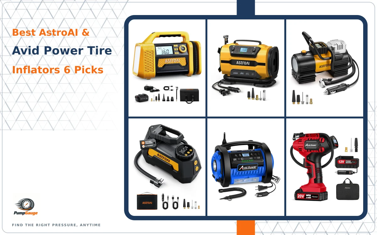 Best AstroAI & Avid Power Tire Inflators: 6 Picks