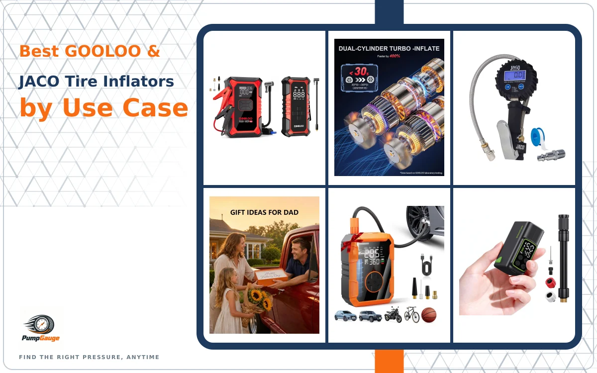 Best GOOLOO & JACO Tire Inflators by Use Case