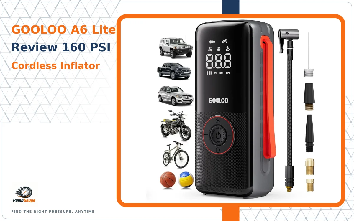 GOOLOO A6 Lite Review: 160 PSI Cordless Inflator