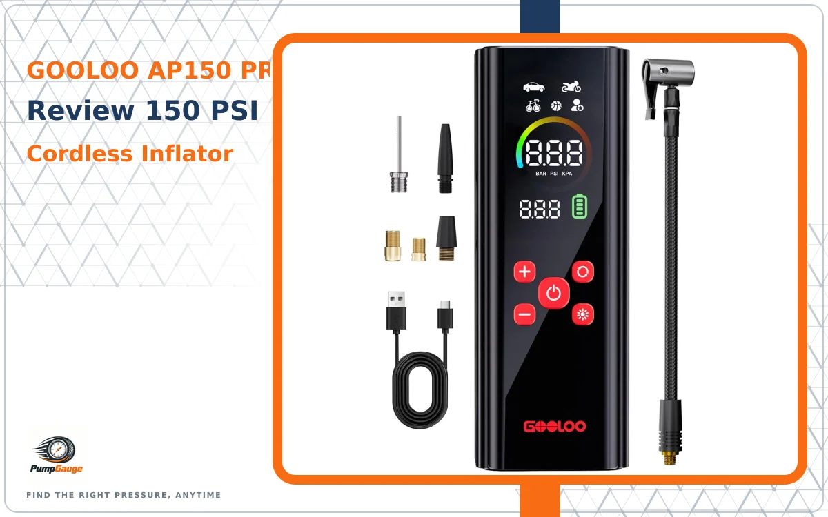 GOOLOO AP150 PRO Review: 150 PSI Cordless Inflator