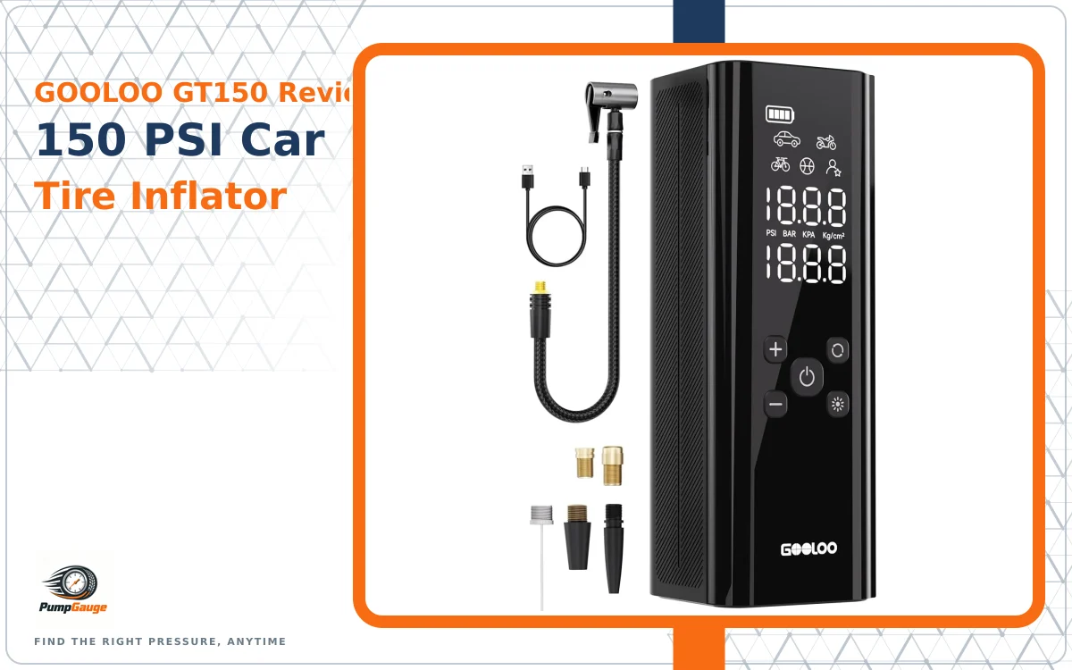 GOOLOO GT150 Review: 150 PSI Car Tire Inflator
