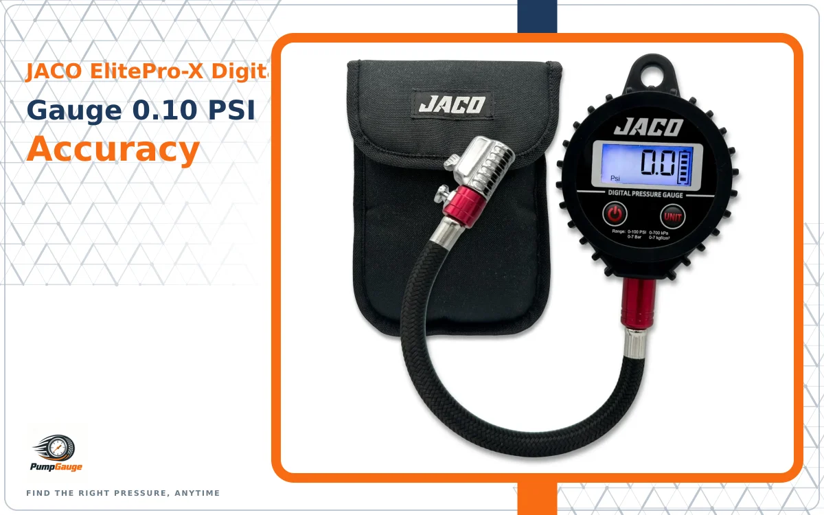 JACO ElitePro-X Digital Gauge: 0.10 PSI Accuracy
