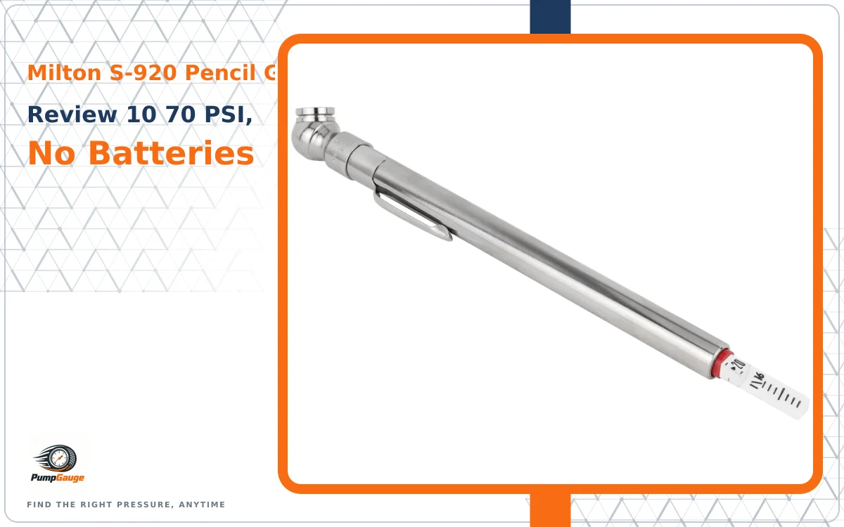 Milton S-920 Pencil Gauge Review: 10–70 PSI, No Batteries