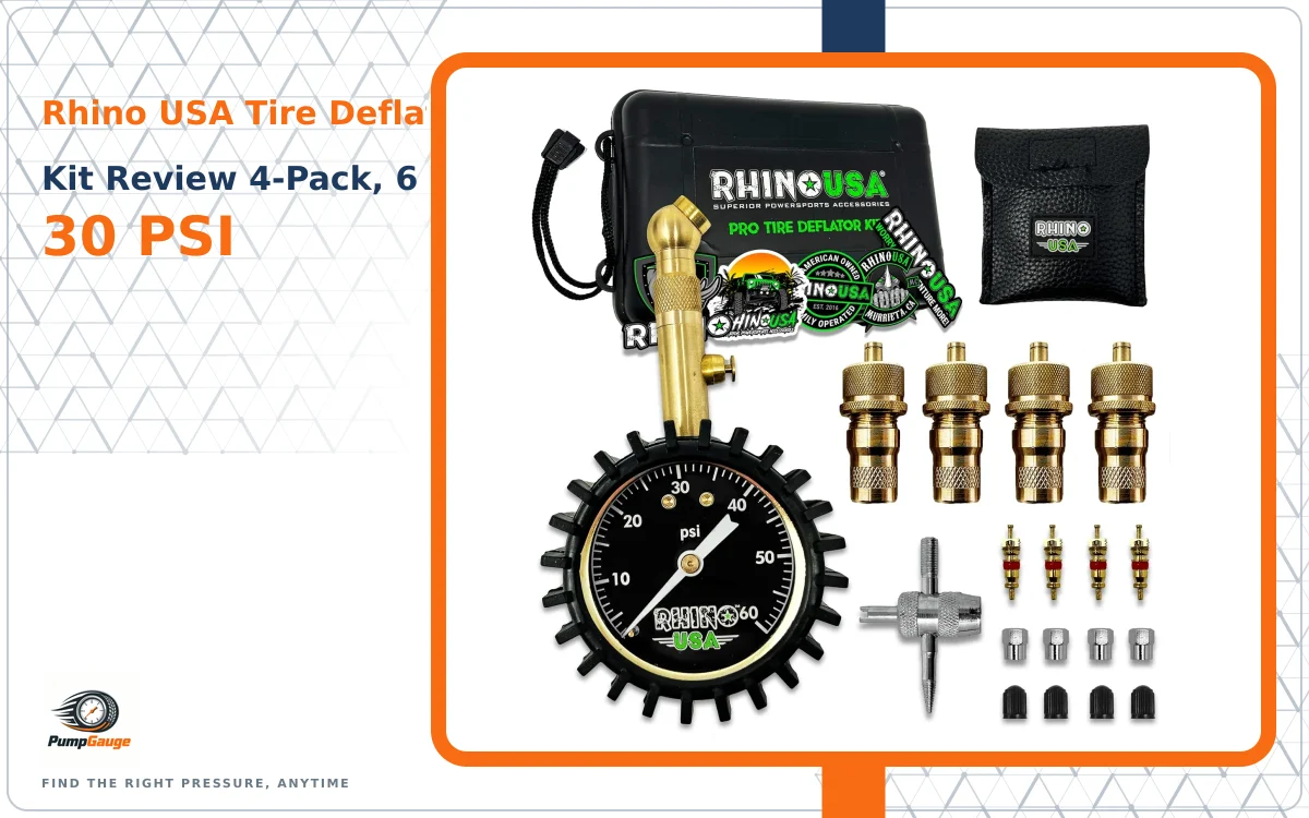 Rhino USA Tire Deflator Kit Review: 4-Pack, 6–30 PSI