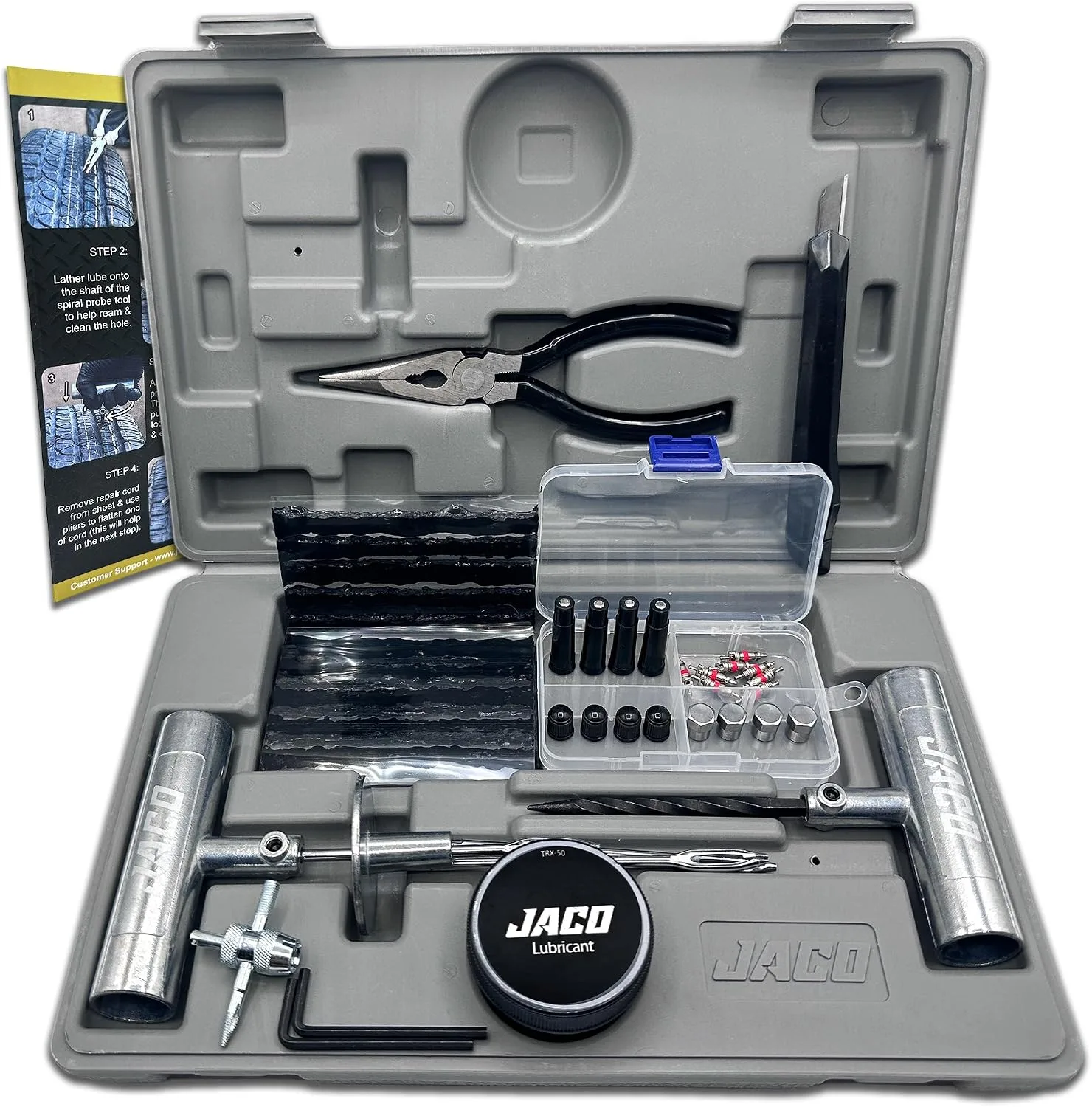 JACO TRX-50 Heavy Duty Tire Repair Kit - Universal Tire Plug Kit product photograph