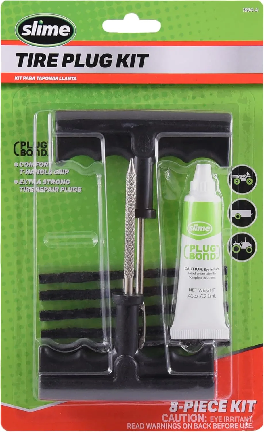 Slime 1034-A Tire Repair Reamer Plug Kit product photograph