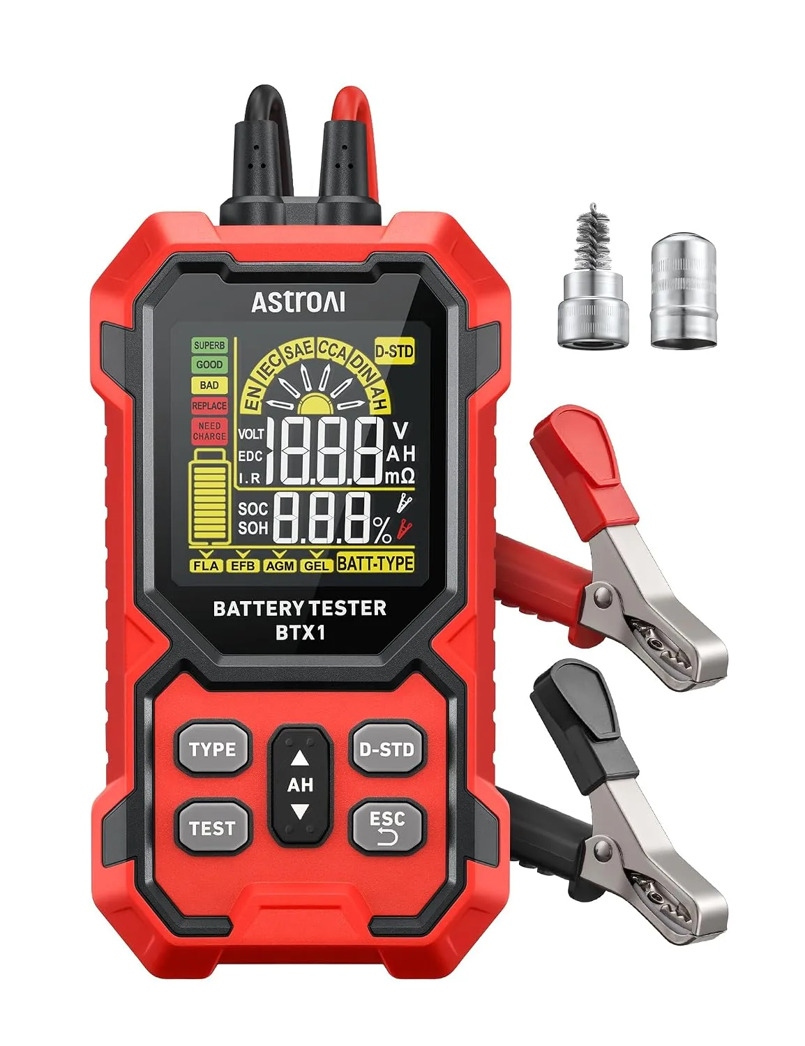 AstroAI Car Battery Tester 12V/24V product photograph