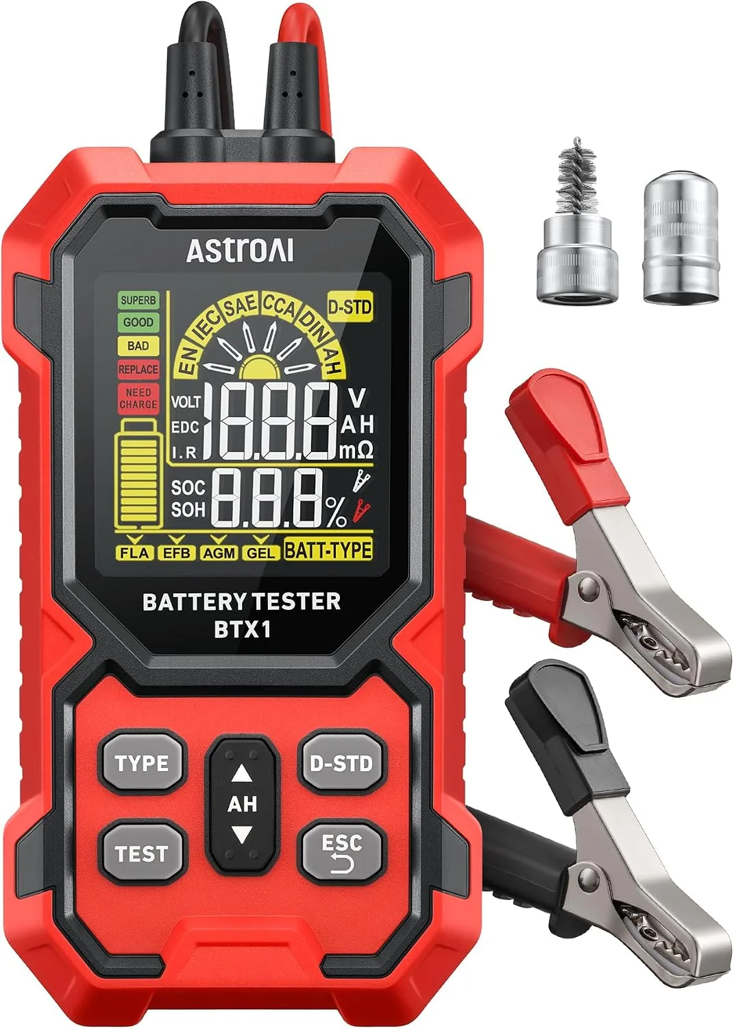 AstroAI S8 Air 3000A Car Jump Starter with Car Battery Tester product photograph