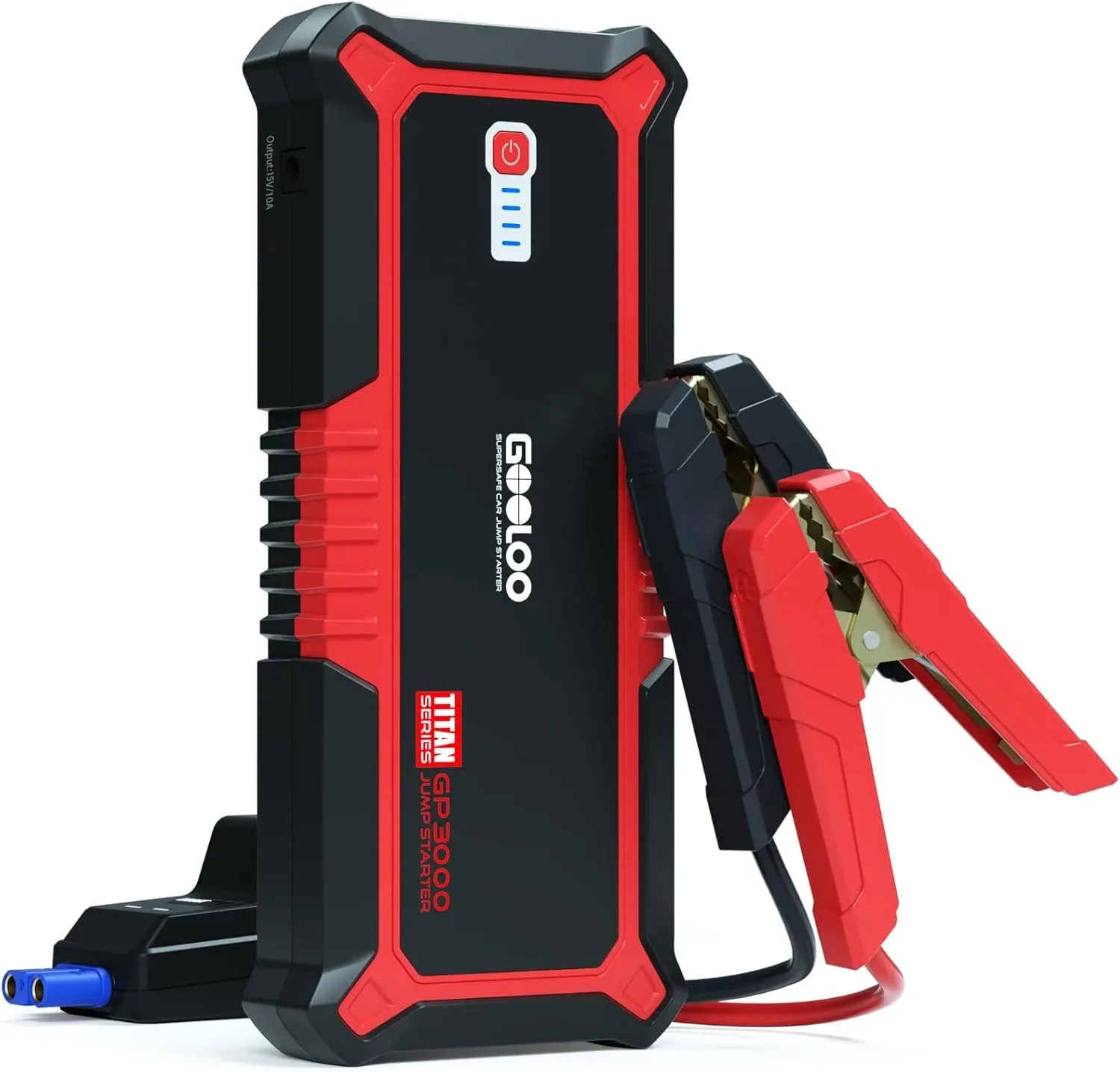 GOOLOO Upgraded GP3000 Jump Starter 3000A Peak Car Starter (Up to 9L Gas or 7L Diesel E product photograph