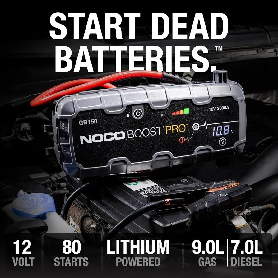 NOCO Boost GB150: 3000A UltraSafe Jump Starter Power Pack product photograph