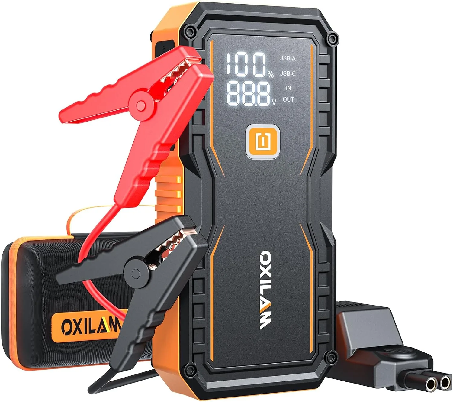 OXILAM Jump Starter 6000A for All Gas/12L Diesel product photograph