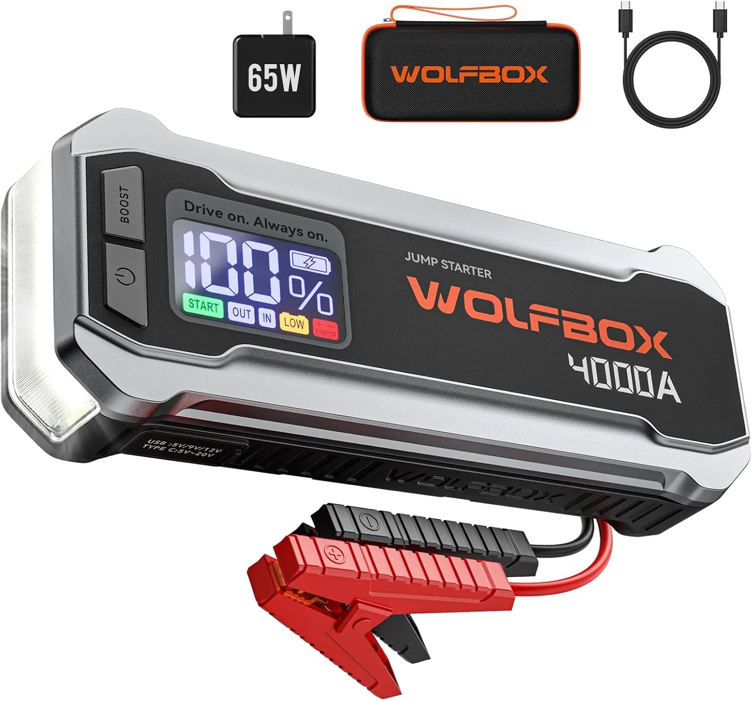 WOLFBOX 4000A Jump Starter product photograph