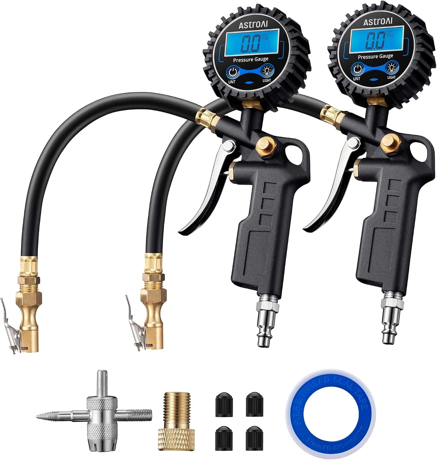 AstroAI Digital Tire Pressure Gauge for Truck and RV & Digital Tire Pressure Gauge with product photograph