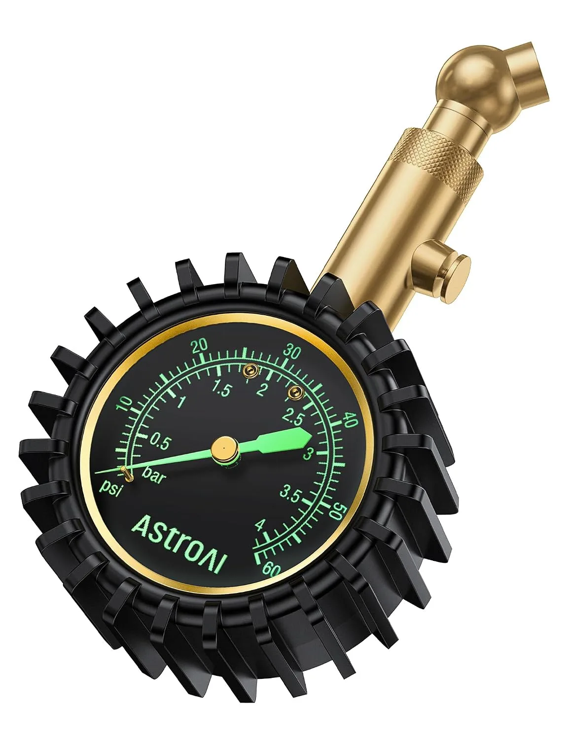 AstroAI Industrial Tire Gauge 2-60PSI product photograph