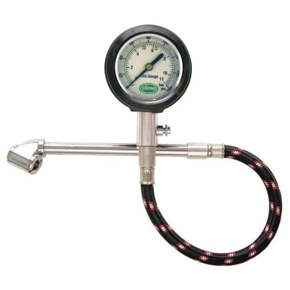 Slime Dual Head Dial Tire Gauge (10-160 psi) product photograph
