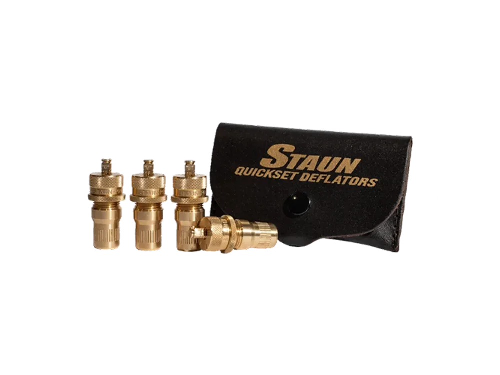 Staun Quickset tyre deflators with carrying case
