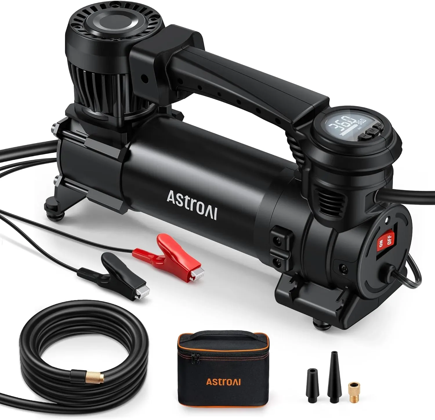 AstroAI T4 Heavy Duty Truck Tire Inflator, 120PSI Air Compressor product photograph