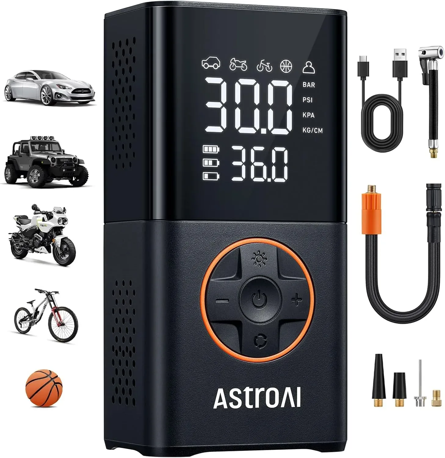 AstroAI L7 Tire Inflator Portable Air Compressor product photograph
