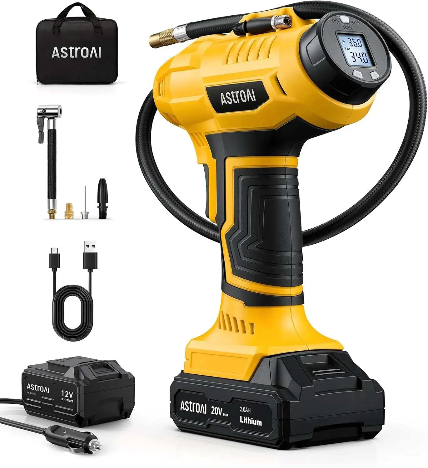 AstroAI Car Tyre Inflator Air Compressor product photograph