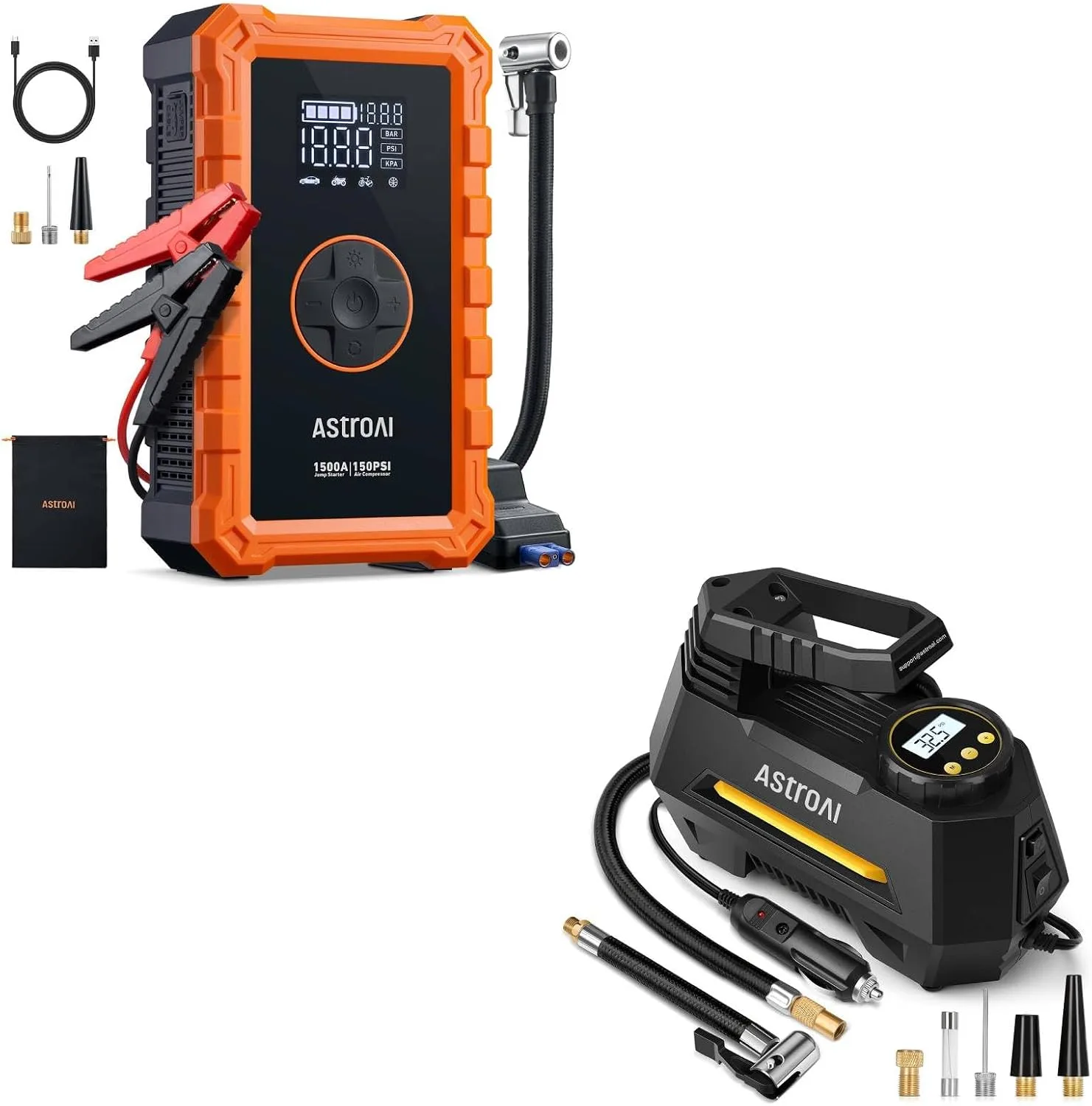 AstroAI S8 Air Jump Starter Portable Air Compressor product photograph
