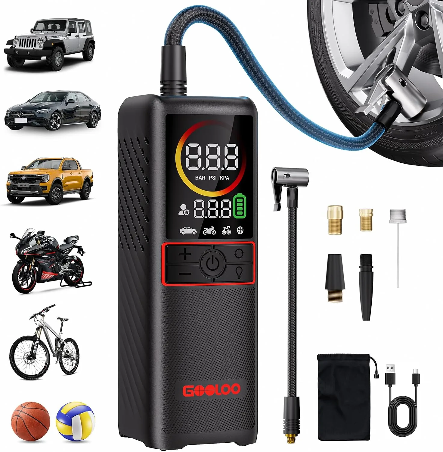GOOLOO GT160 Tire Inflator product photograph