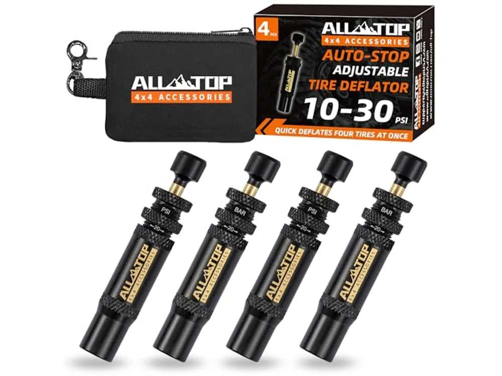 ALL-TOP Adjustable Auto-Stop Air-Down Deflator, 10–30 PSI, 4PCS manufacturer product photograph 1