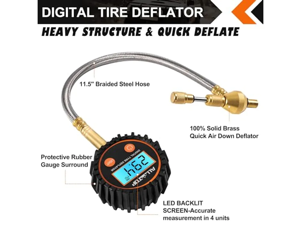ALL-TOP Rapid Tire Deflator with Digital Gauge, 0–250 PSI manufacturer product photograph 3