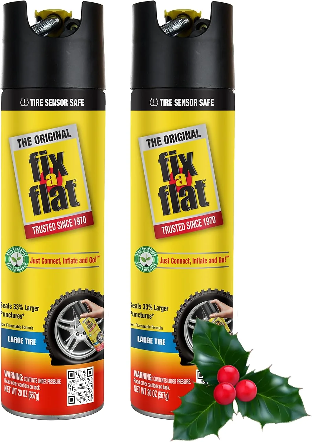 Fix-A-Flat Tire Inflator with Eco-Friendly Formula product photograph