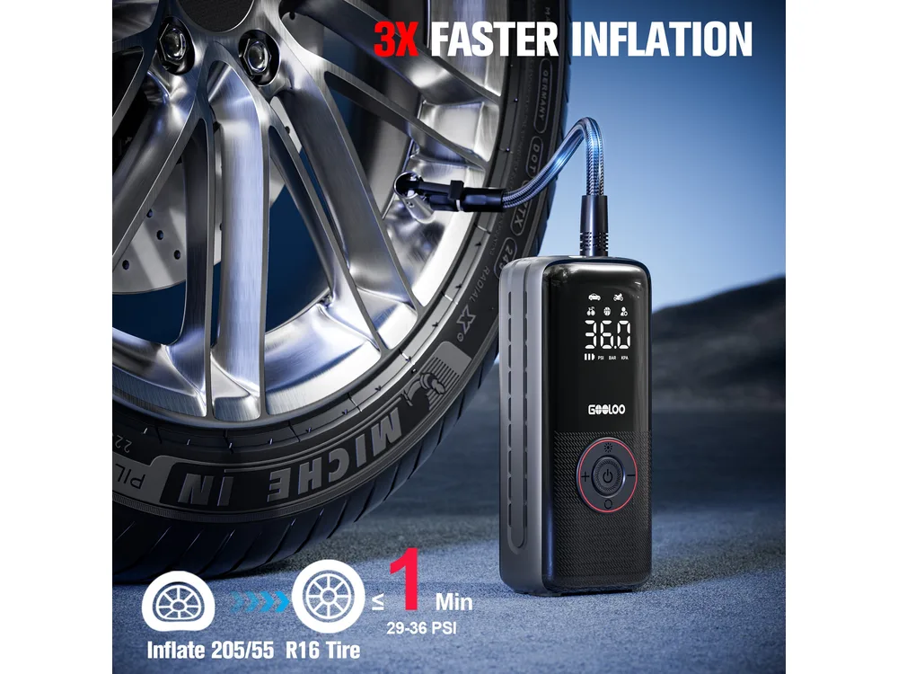GOOLOO GOOLOO A6 Lite Tire Inflator manufacturer product photograph 2