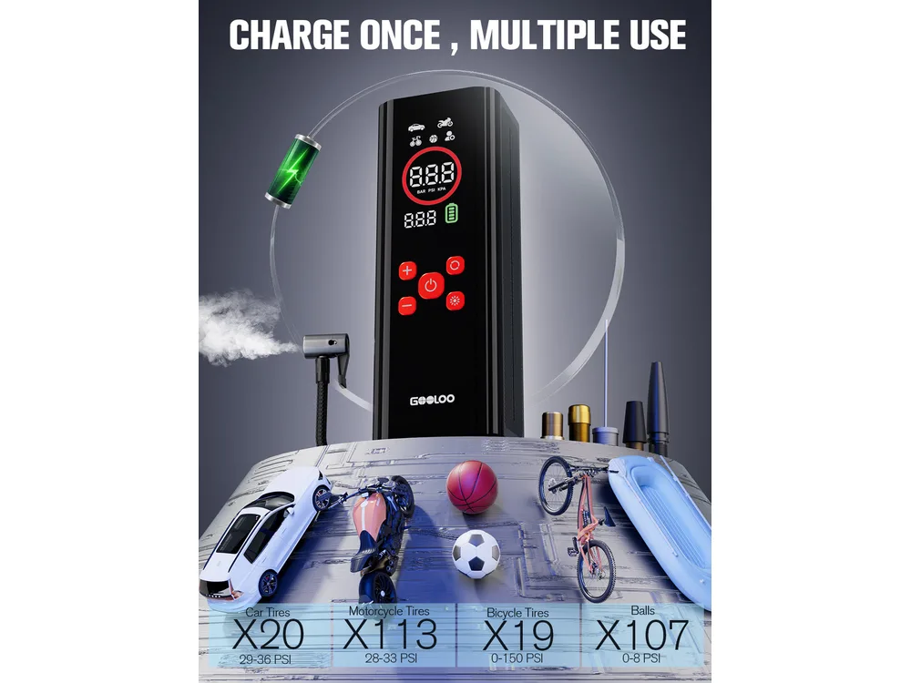GOOLOO GOOLOO AP150 PRO Tire Inflator manufacturer product photograph 3