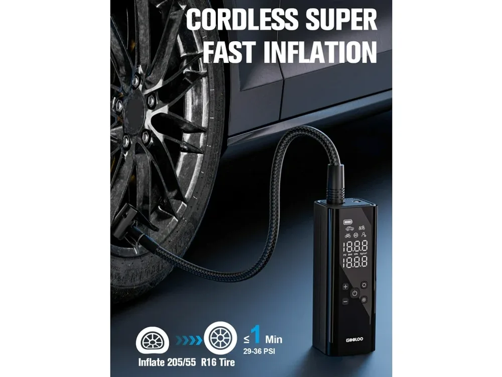 GOOLOO GOOLOO GT150 Tire Inflator manufacturer product photograph 2