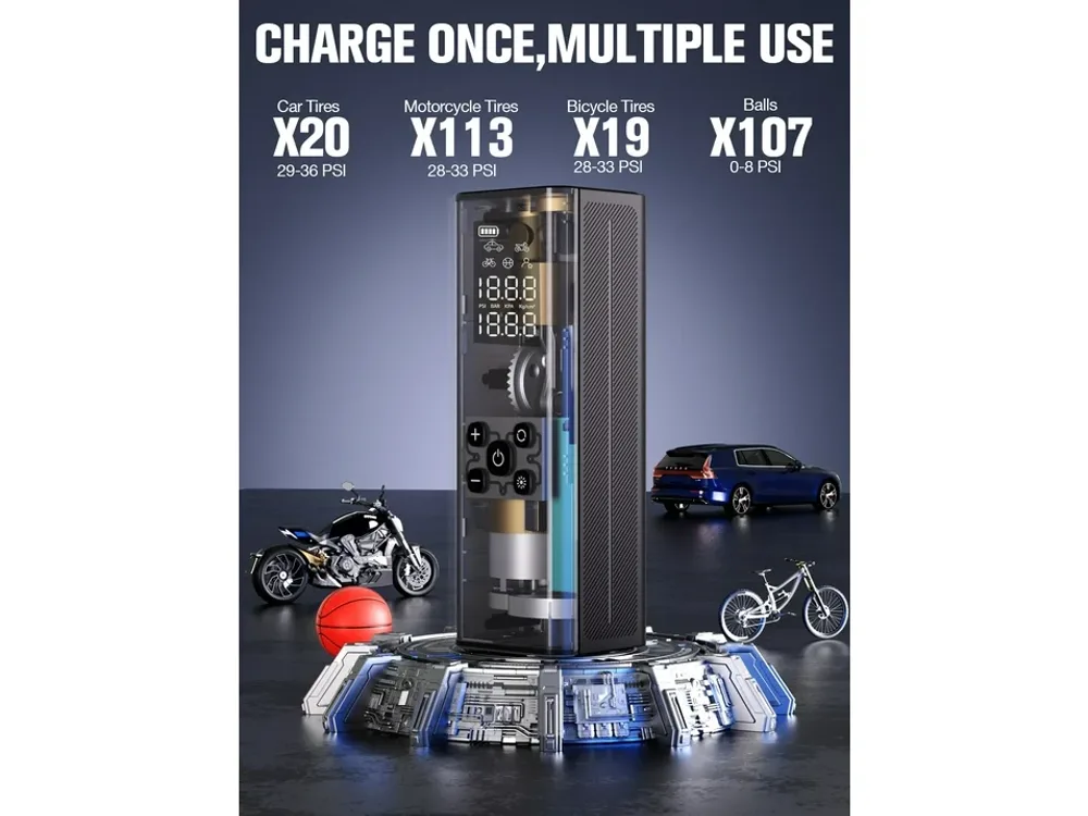 GOOLOO GOOLOO GT150 Tire Inflator manufacturer product photograph 4