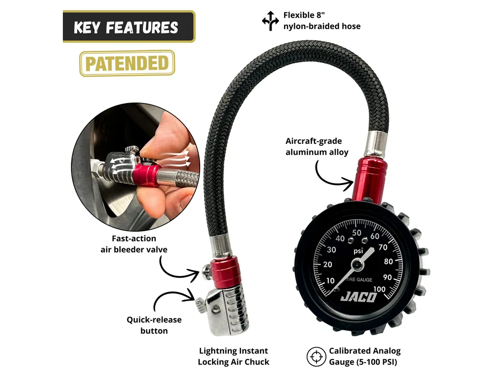 JACO ElitePro-X Tire Pressure Gauge manufacturer product photograph 2