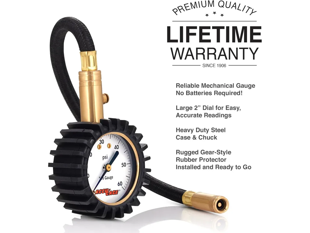 Milton Accu-Gage RH60X Professional Tire Pressure Gauge manufacturer product photograph 4