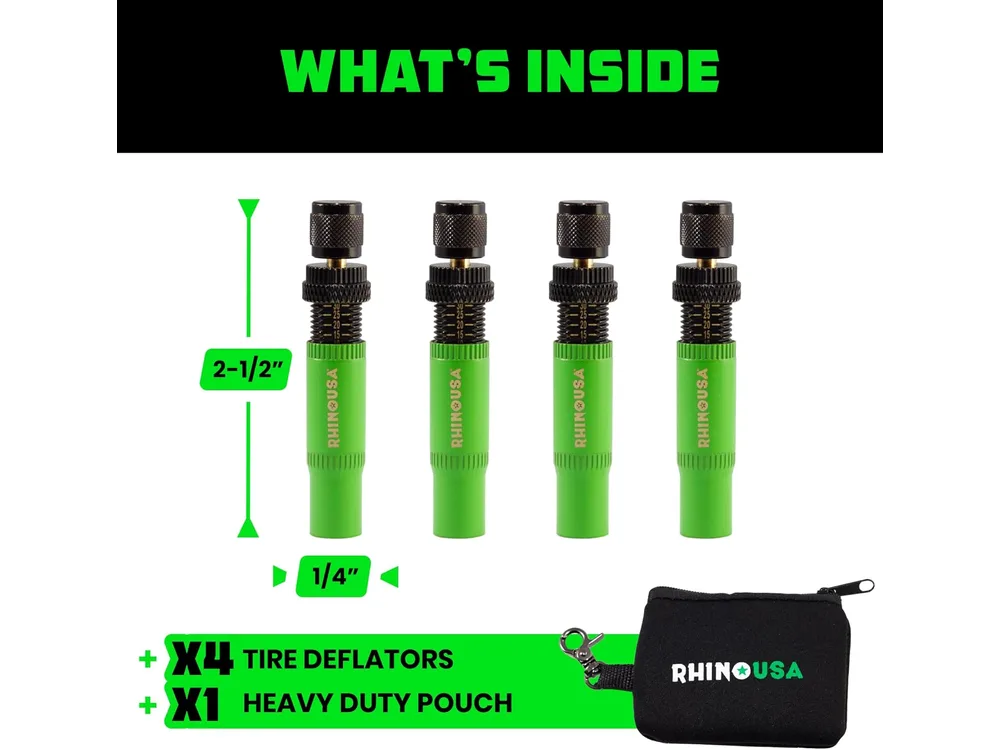 Rhino USA 10–30 PSI Adjustable Tire Deflator Kit manufacturer product photograph 2