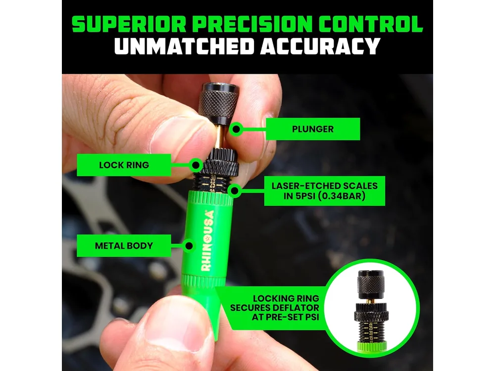 Rhino USA 10–30 PSI Adjustable Tire Deflator Kit manufacturer product photograph 3