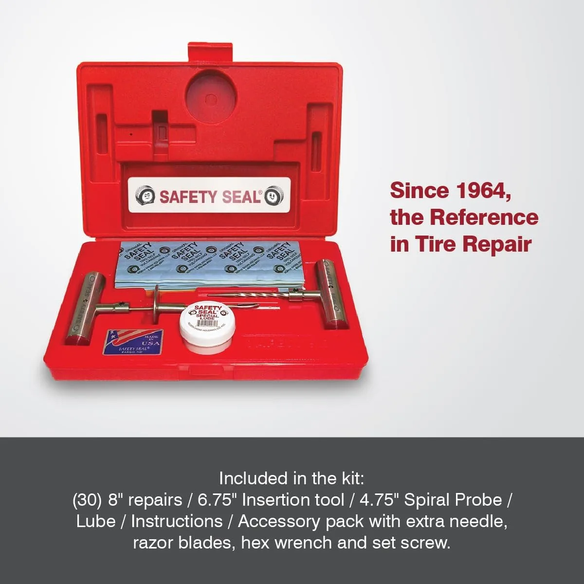 Safety Seal Truck Tire Repair Kit Deluxe Case 30 Repairs product photograph
