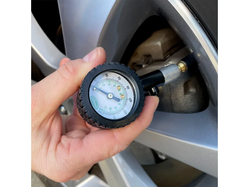 Slime Airlock Dial High Pressure Tire Gauge (10-160 psi) manufacturer product photograph 2