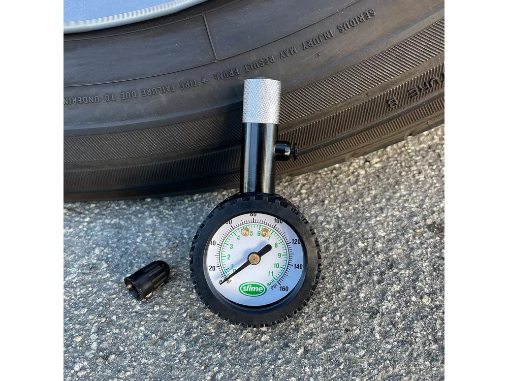 Slime Airlock Dial High Pressure Tire Gauge (10-160 psi) manufacturer product photograph 3