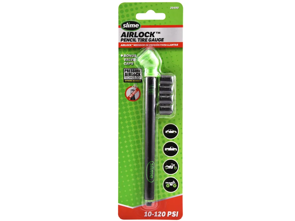 Slime Airlock Pencil Tire Gauge (10-120 psi) manufacturer product photograph 4