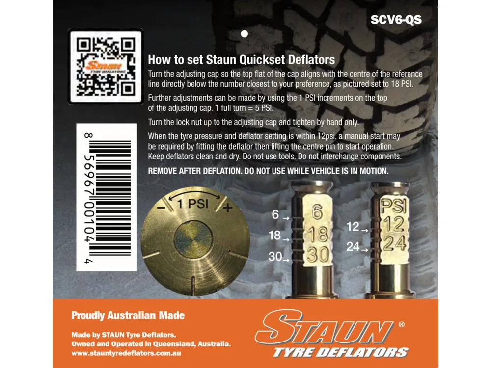 Staun Staun Quickset Tyre Deflators manufacturer product photograph 3